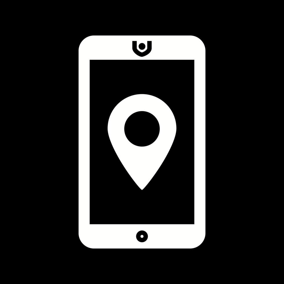 icono de vector de servicio gps único