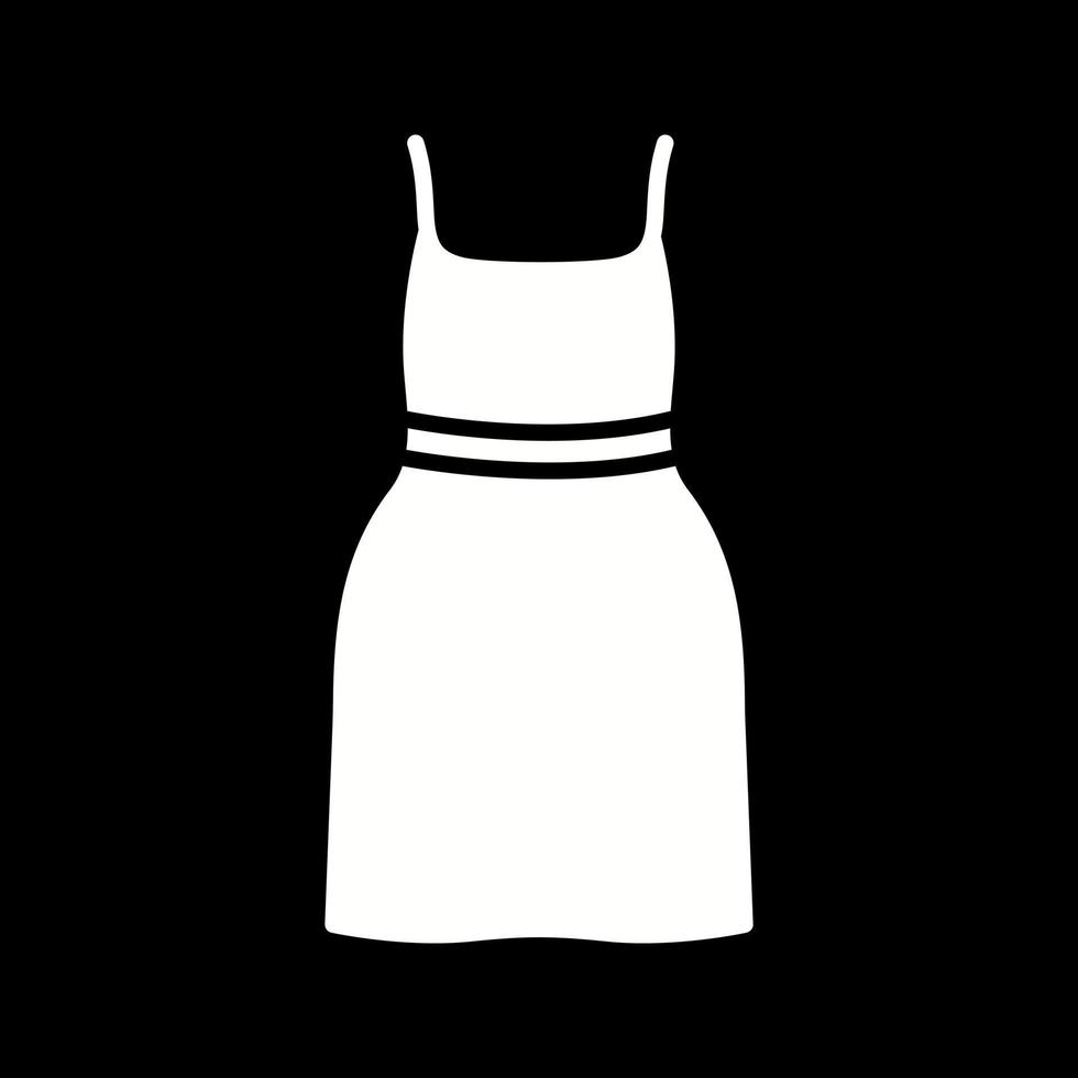 icono de vector de vestido de cóctel