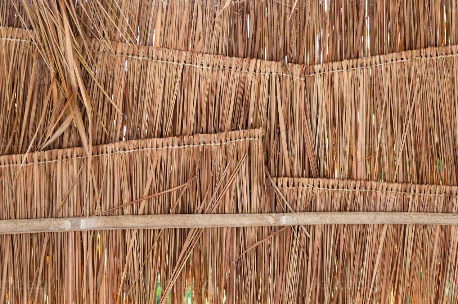 Rural house roof made of cogon grass,thatch roof background,Basketwork,Straw pattern roof background and texture photo