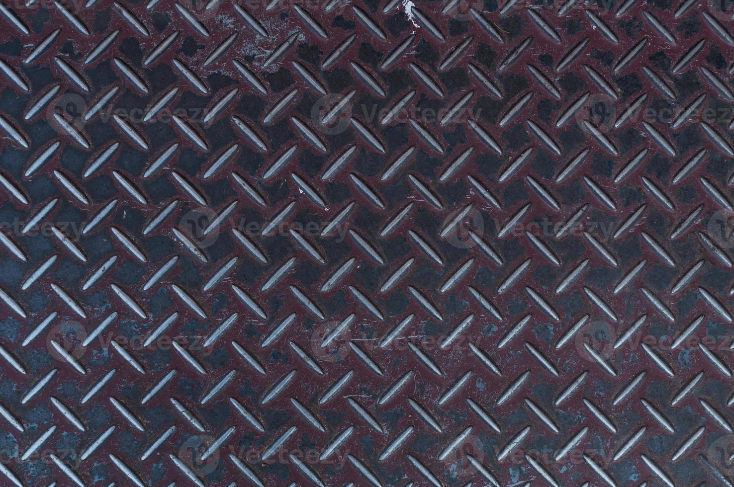 old Walk Way steel diamond plate texture,pattern style of steel floor for background photo