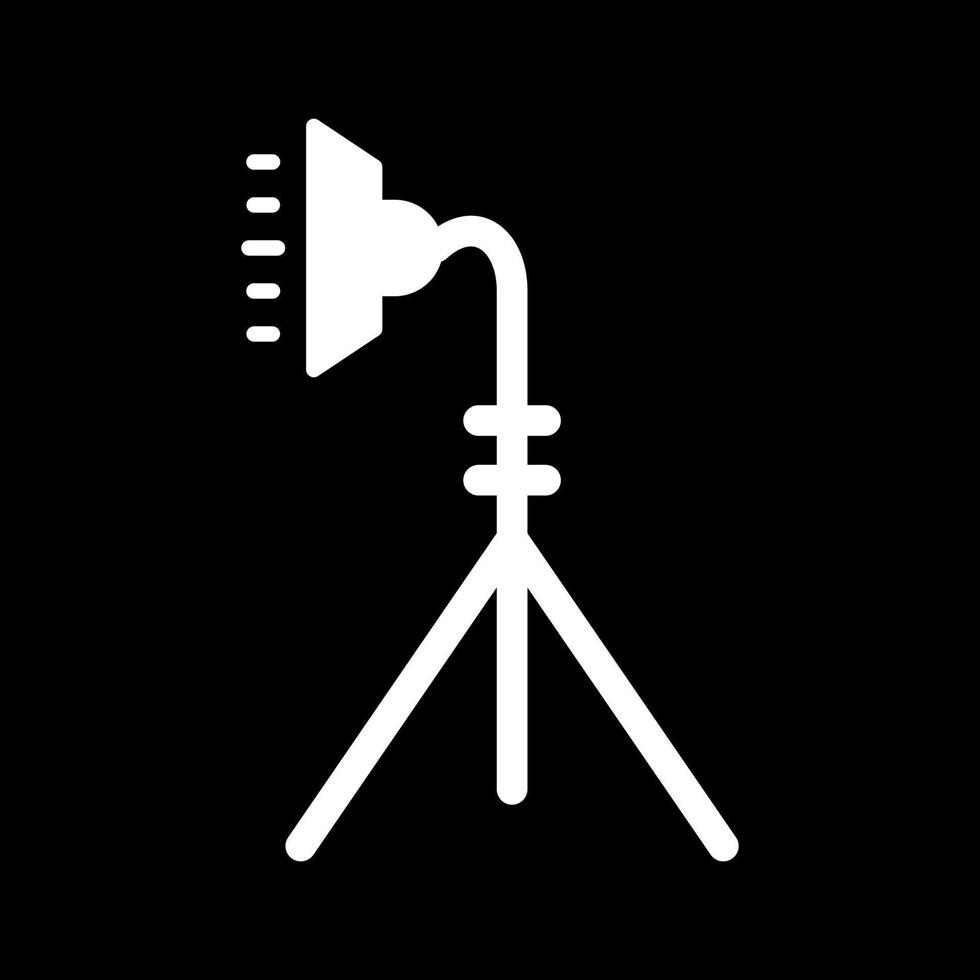 icono de vector de soporte de luz único