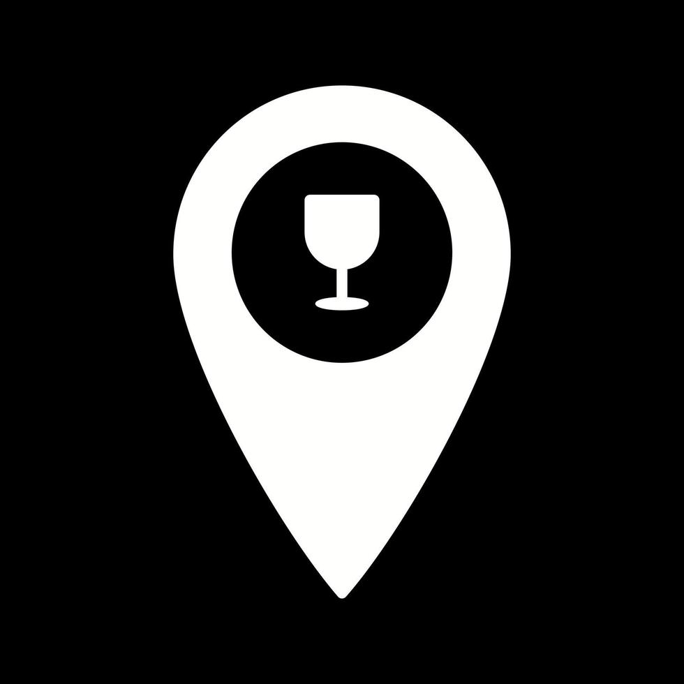 Unique Bar Location Vector Icon