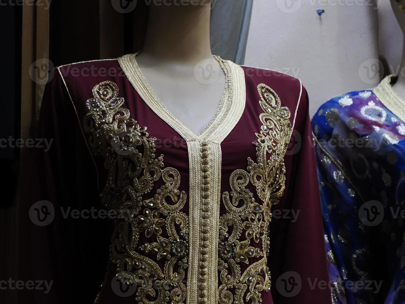 woman dress shop in fes Budget clothes boutique in Morocco photo