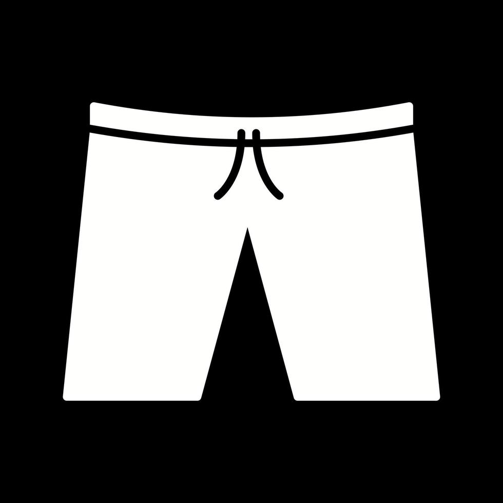 icono de vector de pantalones cortos