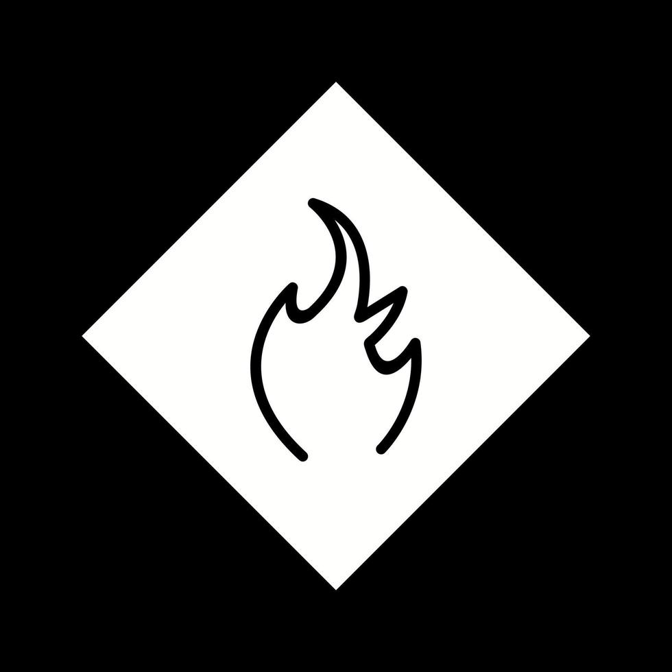 Danger of Flame Vector Icon