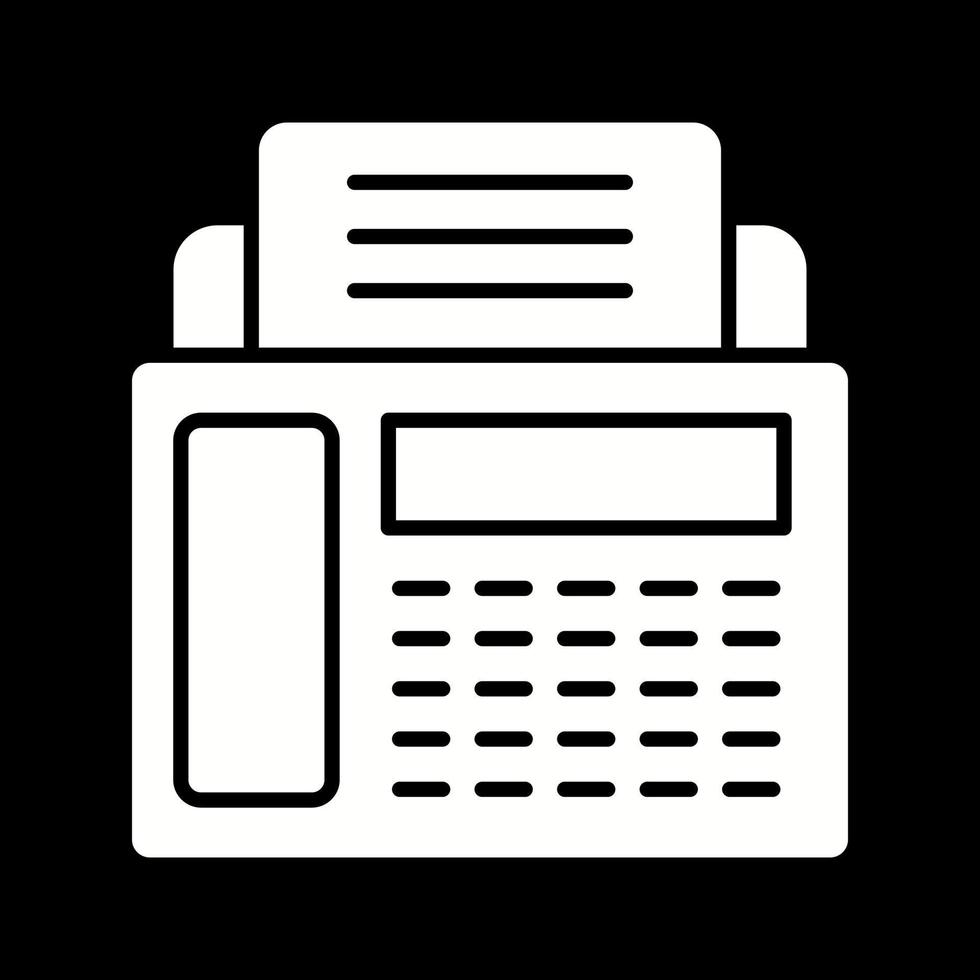 Fax Machine Vector Icon
