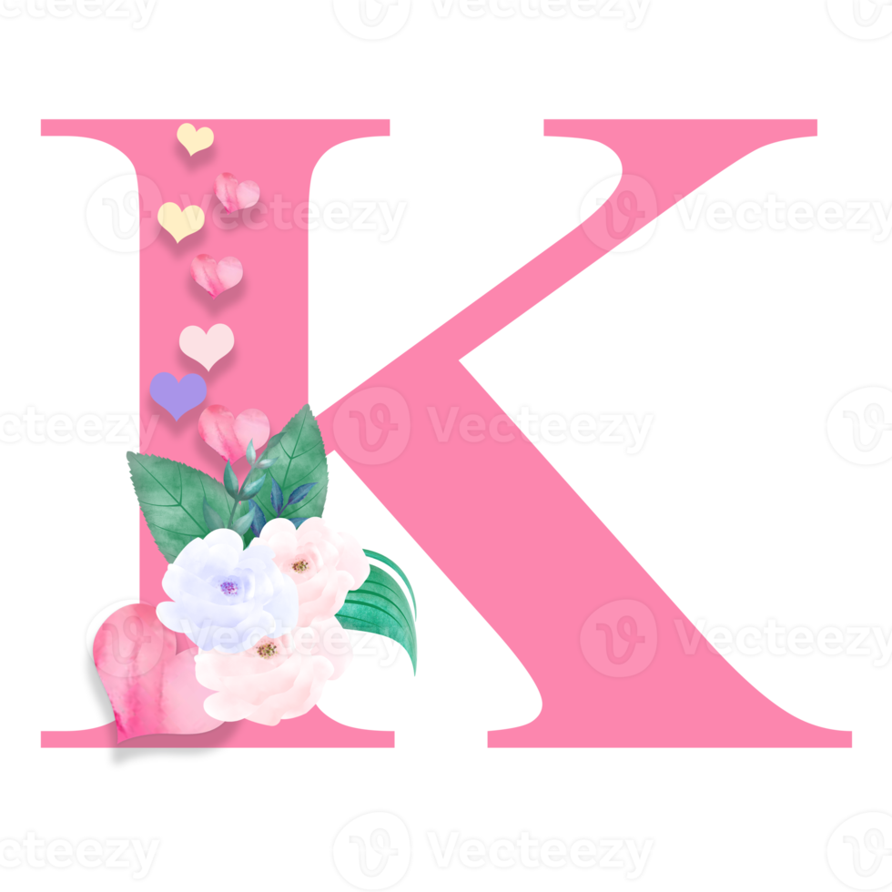 14th February, Valentine Alphabet Letter Design png