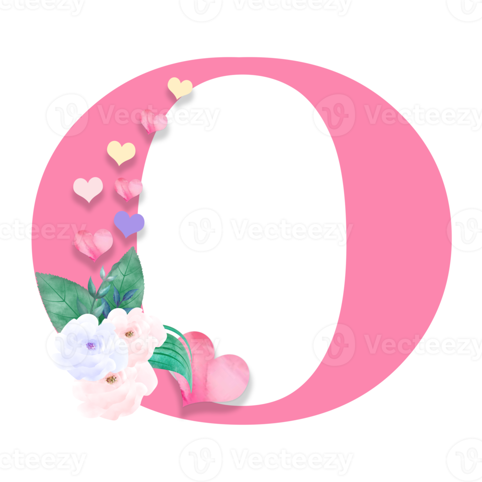 14th February, Valentine Alphabet Letter Design png