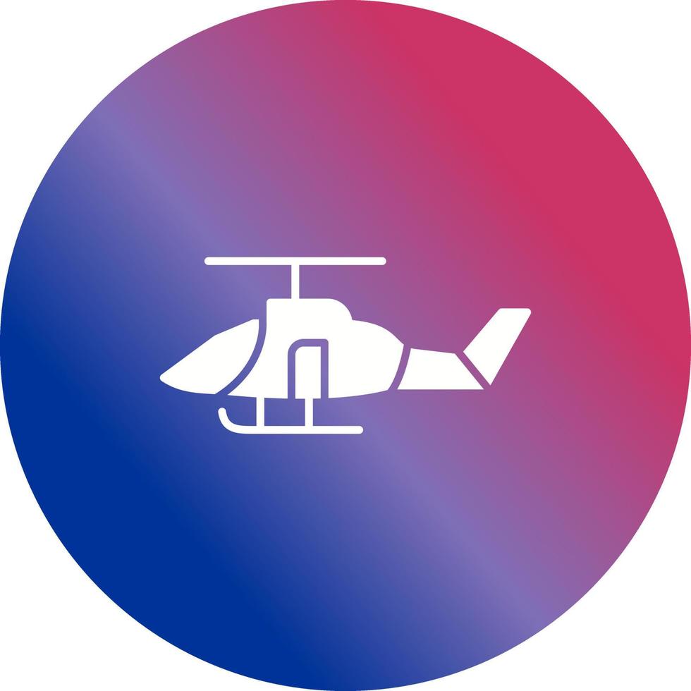 icono de vector de helicóptero militar