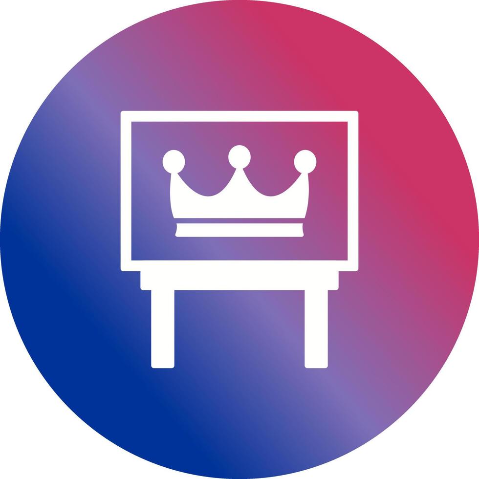 Crown Exhibit Vector Icon