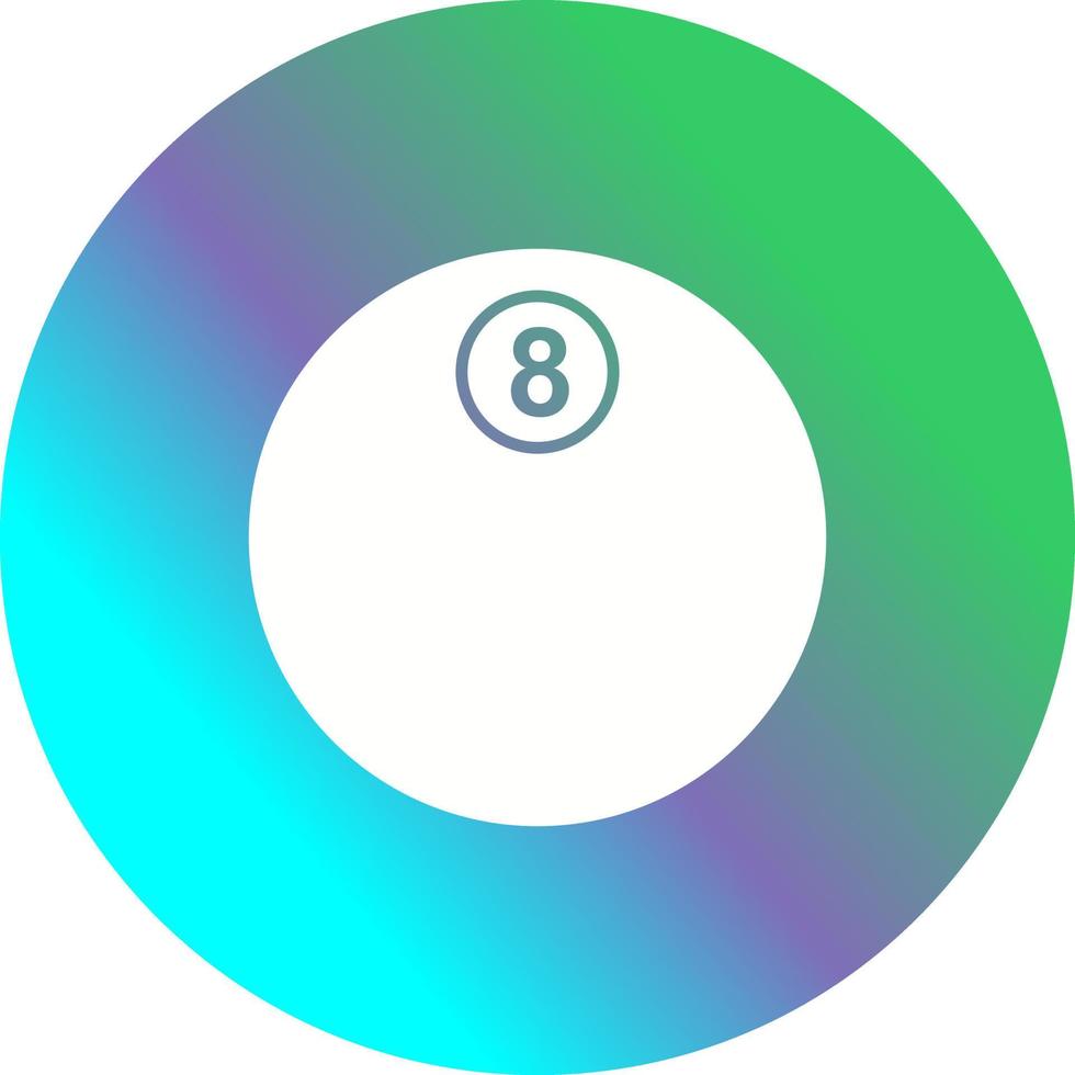 Unique Eight Ball Vector Icon