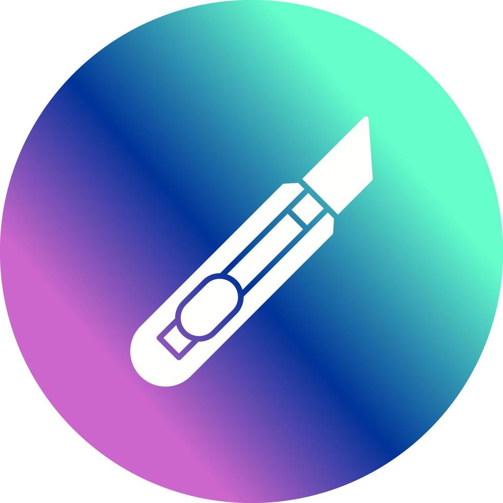 icono de vector de cuchillo de papelería