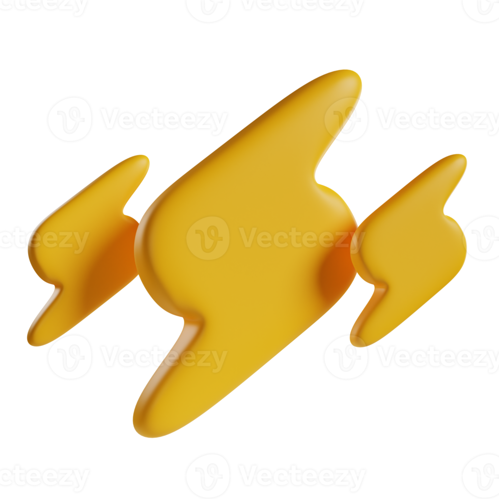 lightning 3d icon png