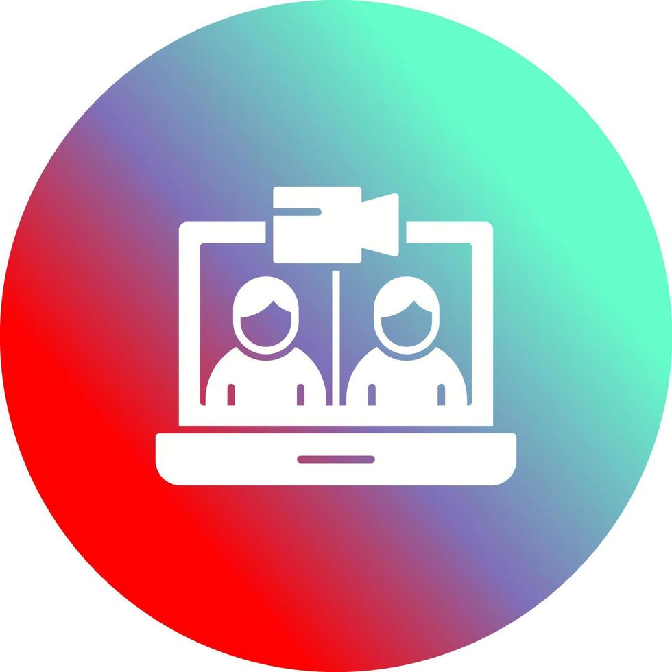 Video Conference Vector Icon