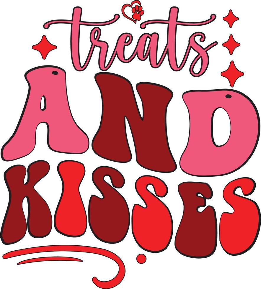 treats and kisses vector
