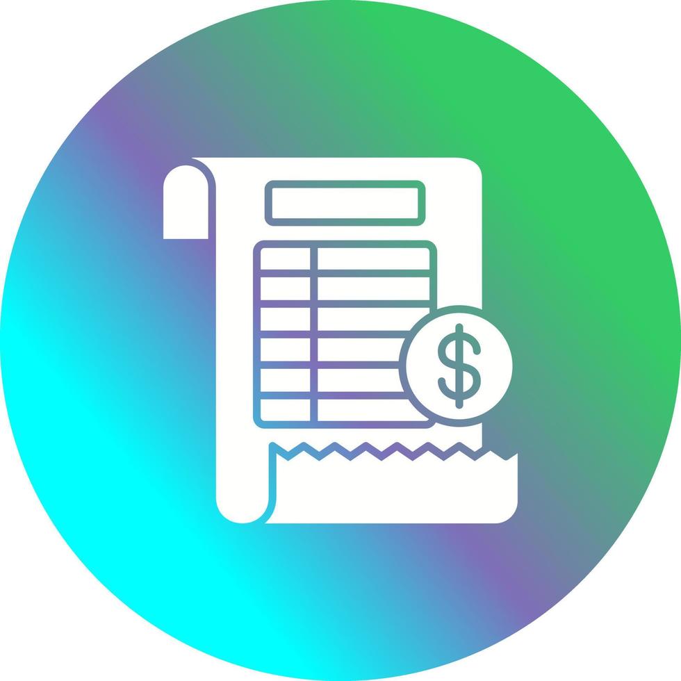 Bill Vector Icon