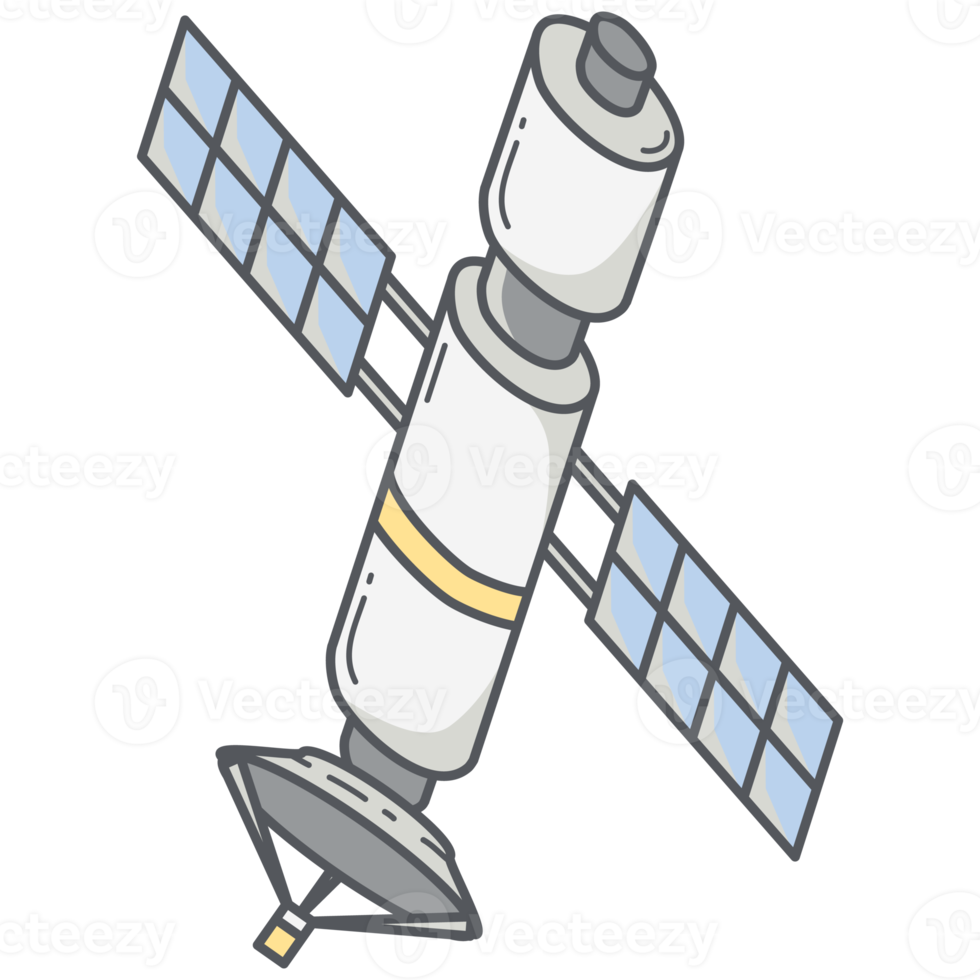 Bodensatelliten-Doodle-Weltraumkriege png