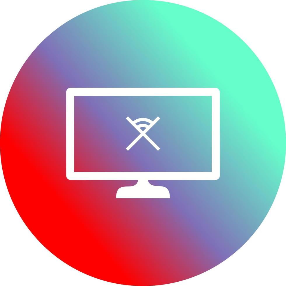 Disconnected Network Vector Icon