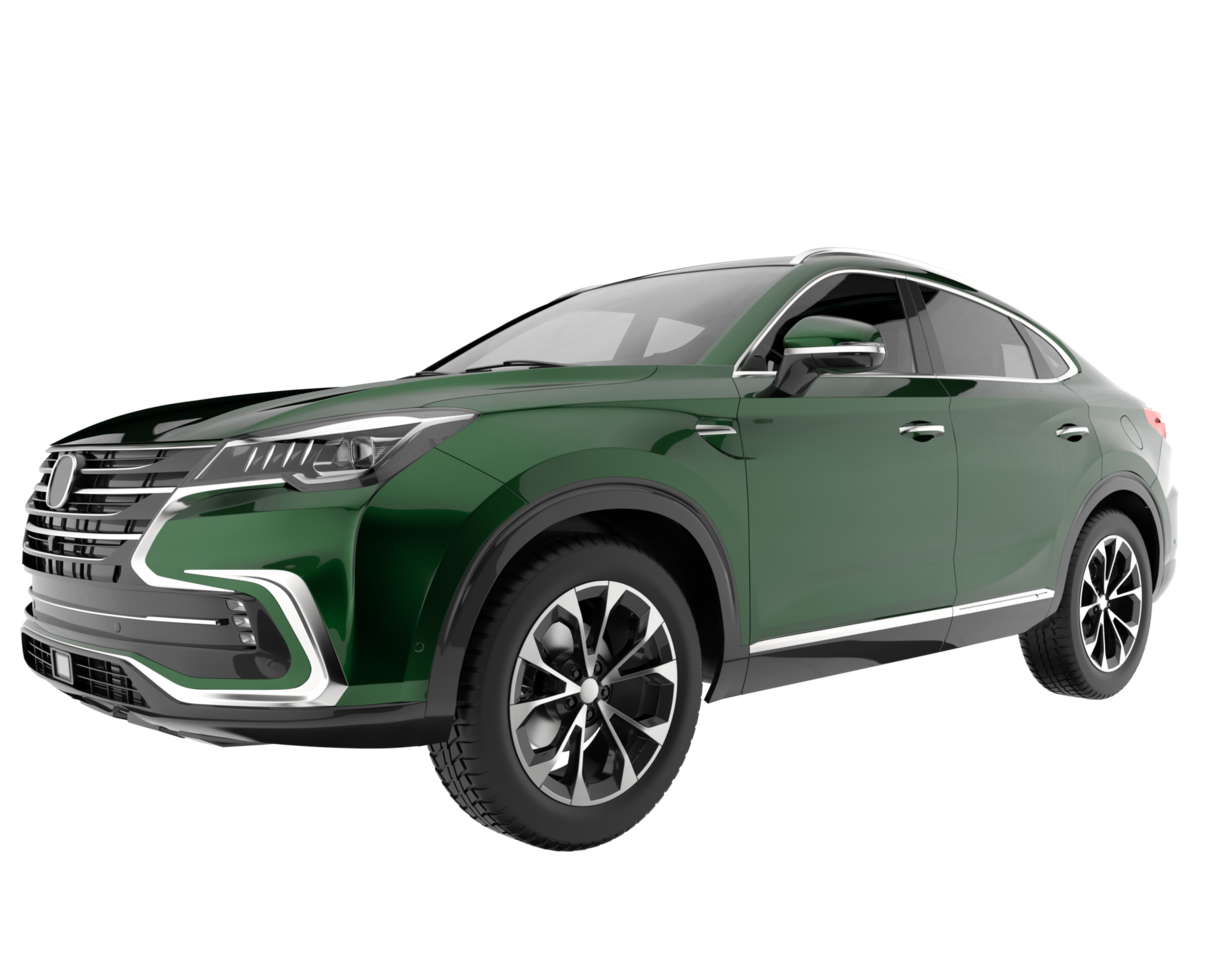Realistic SUV isolated on transparent background. 3d rendering - illustration png