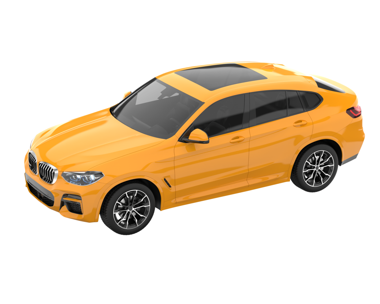 Realistic SUV isolated on transparent background. 3d rendering - illustration png