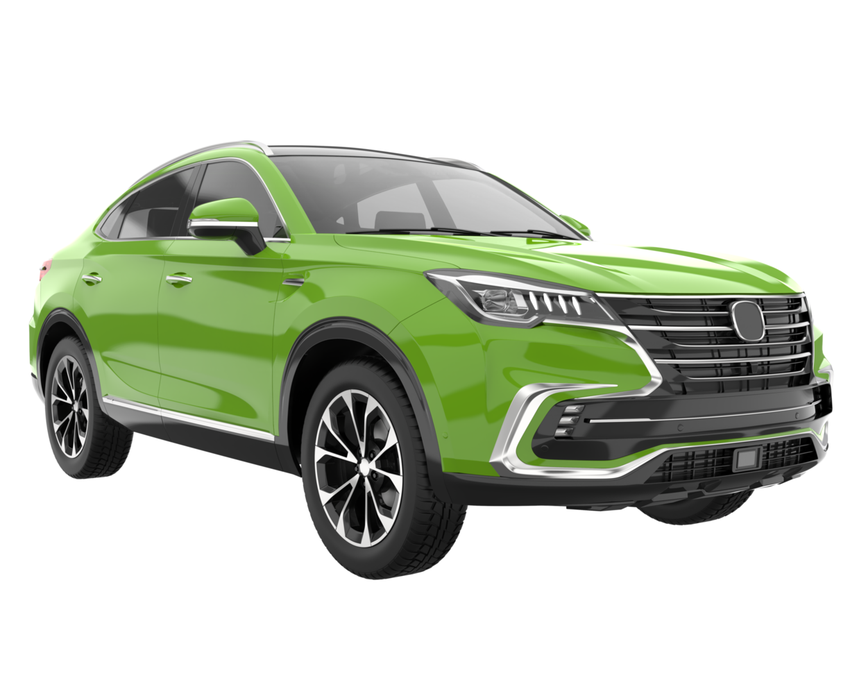 Realistic SUV isolated on transparent background. 3d rendering - illustration png
