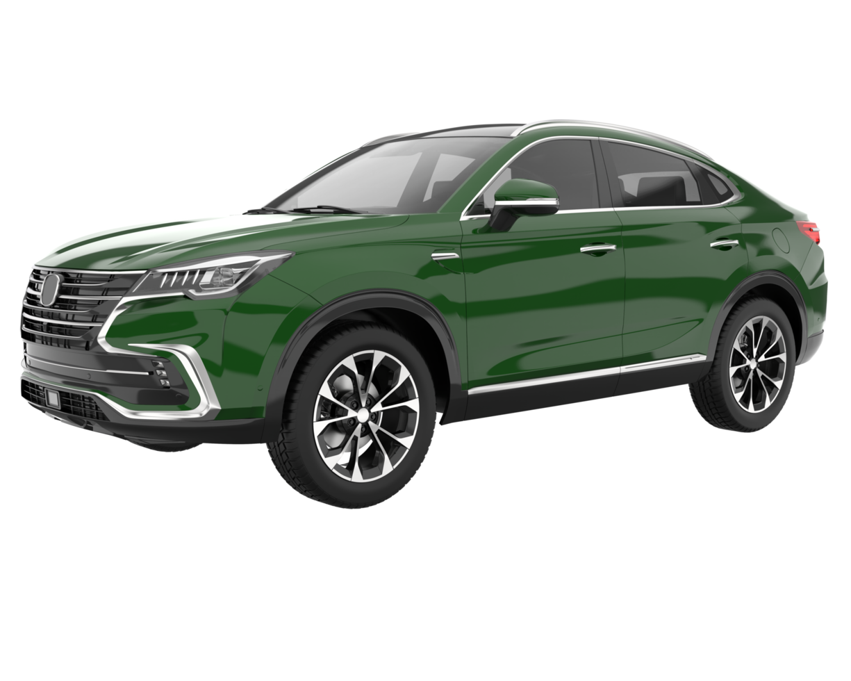 Realistic SUV isolated on transparent background. 3d rendering - illustration png