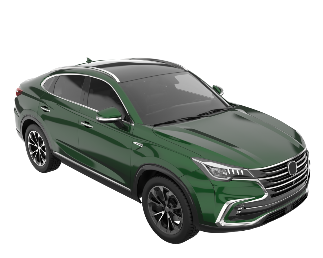 Realistic SUV isolated on transparent background. 3d rendering - illustration png
