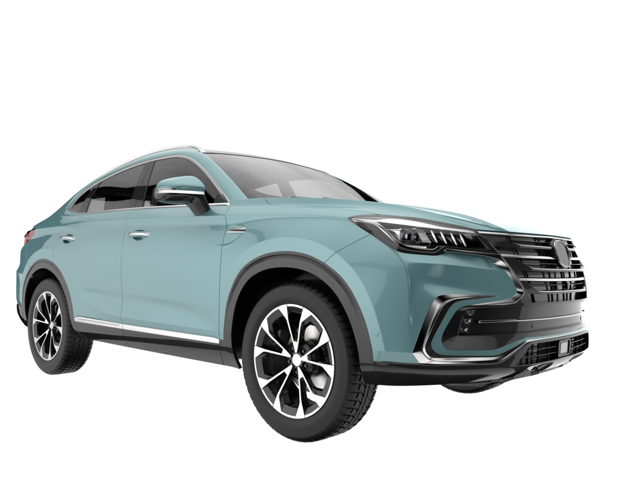 Realistic SUV isolated on transparent background. 3d rendering - illustration png