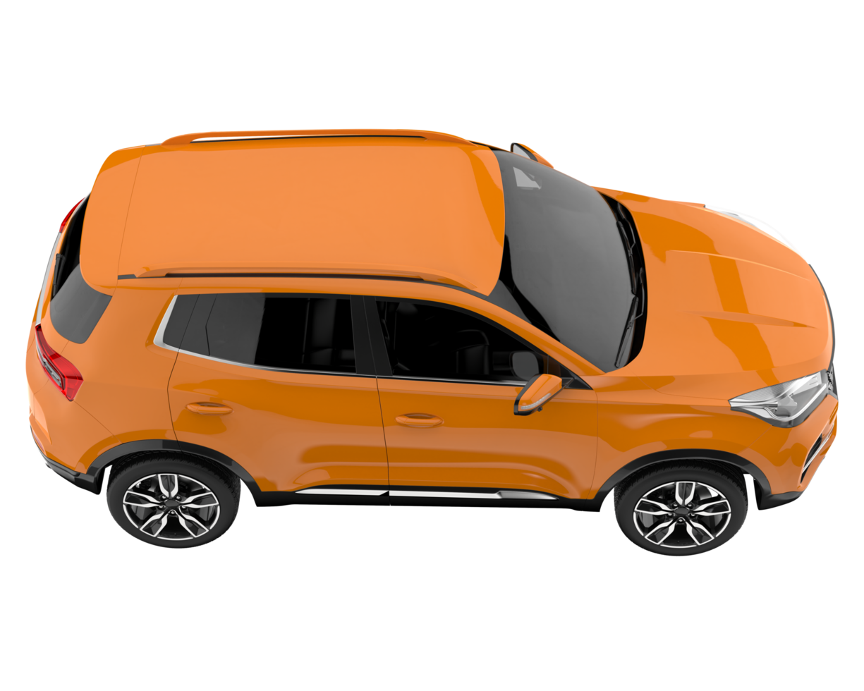 Realistic SUV isolated on transparent background. 3d rendering - illustration png
