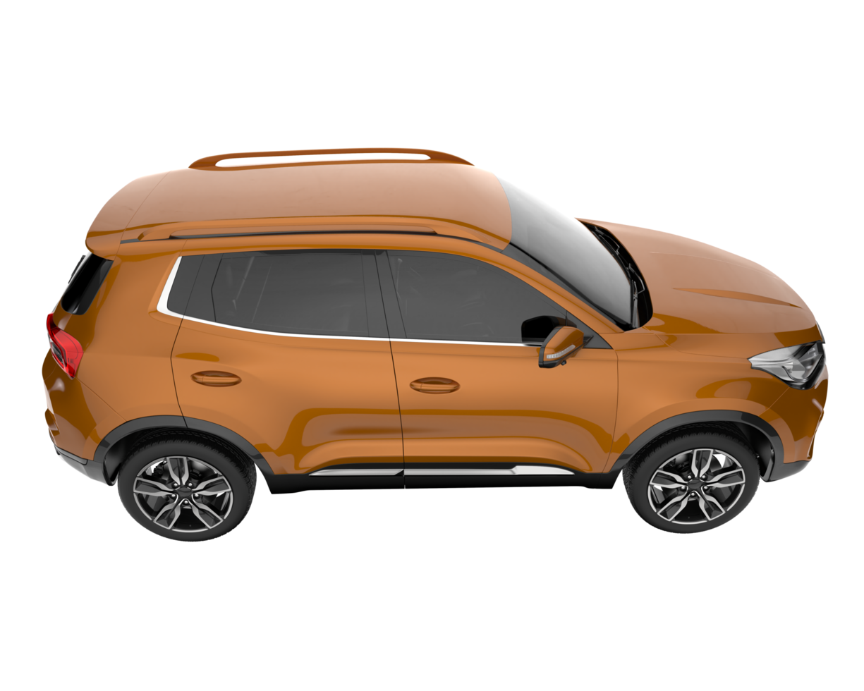 Realistic SUV isolated on transparent background. 3d rendering - illustration png