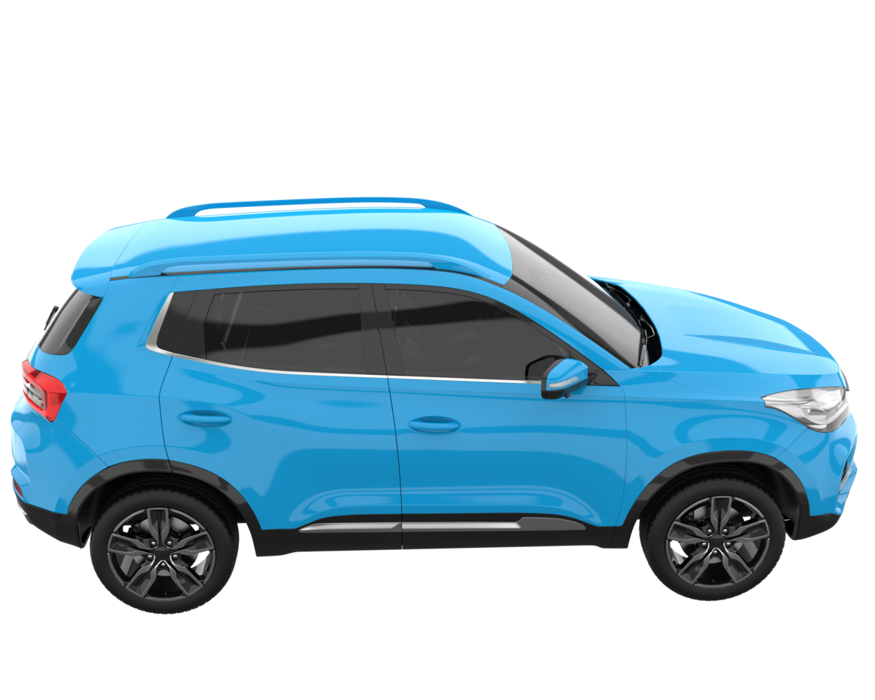 Realistic SUV isolated on transparent background. 3d rendering - illustration png
