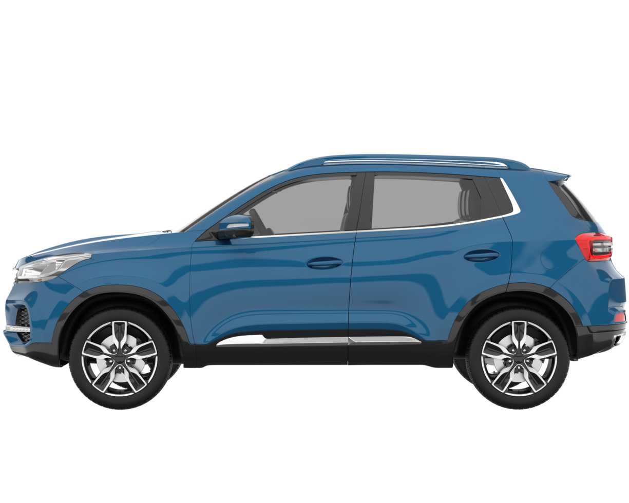 Realistic SUV isolated on transparent background. 3d rendering - illustration png