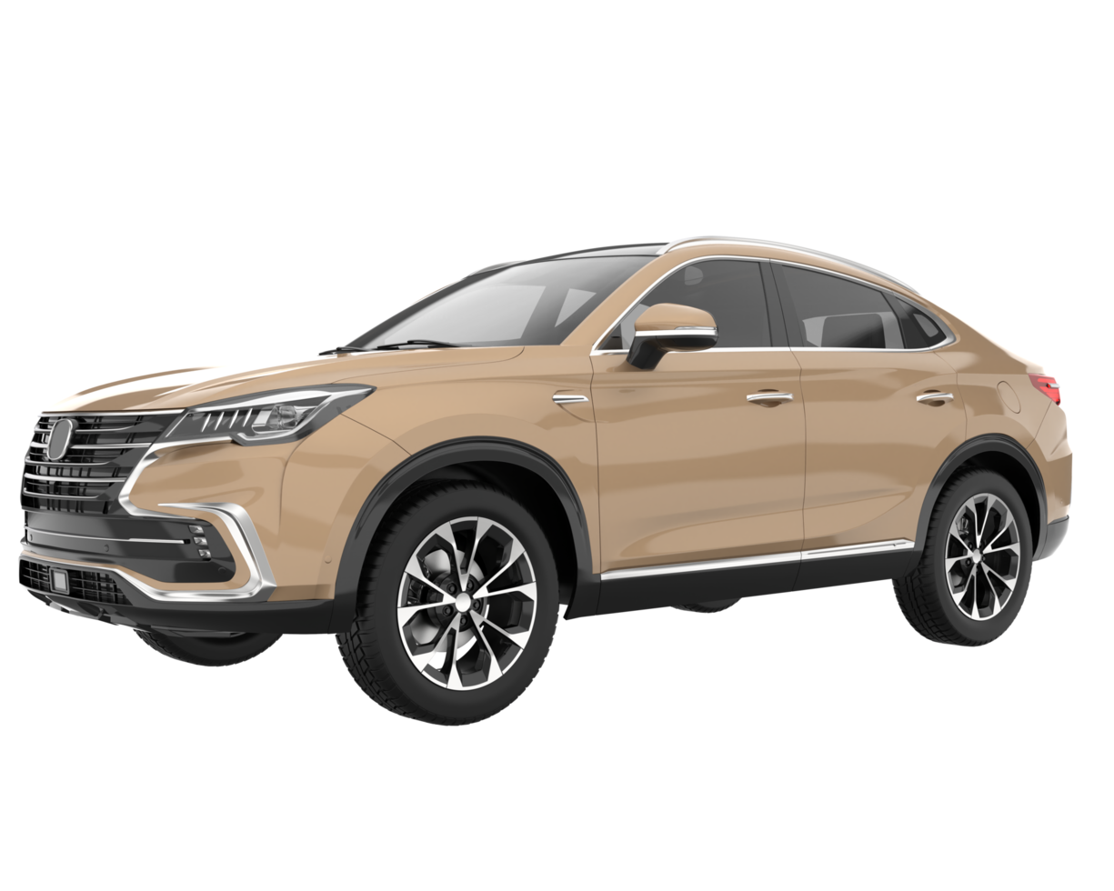 Realistic SUV isolated on transparent background. 3d rendering - illustration png