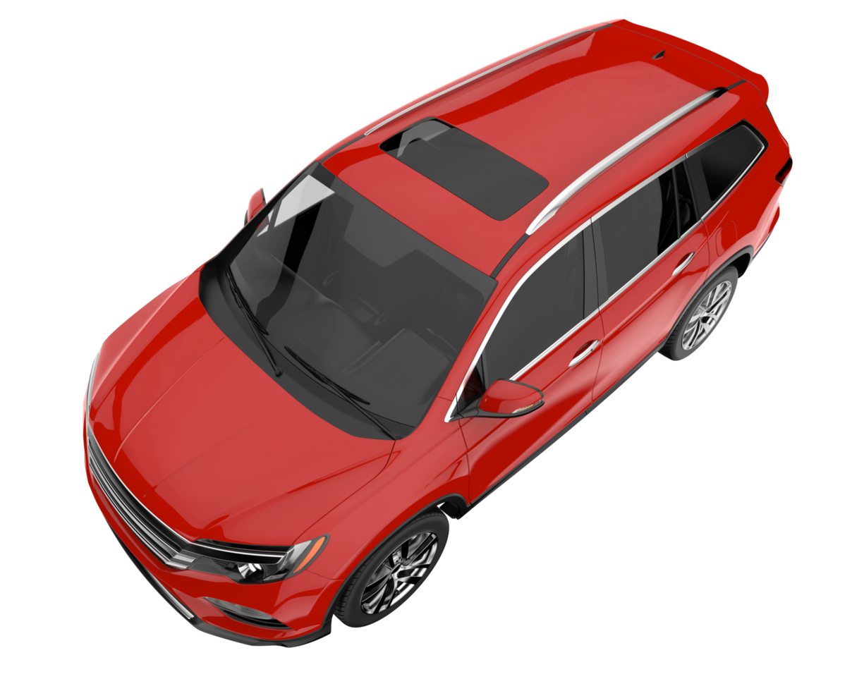 Realistic SUV isolated on transparent background. 3d rendering - illustration png