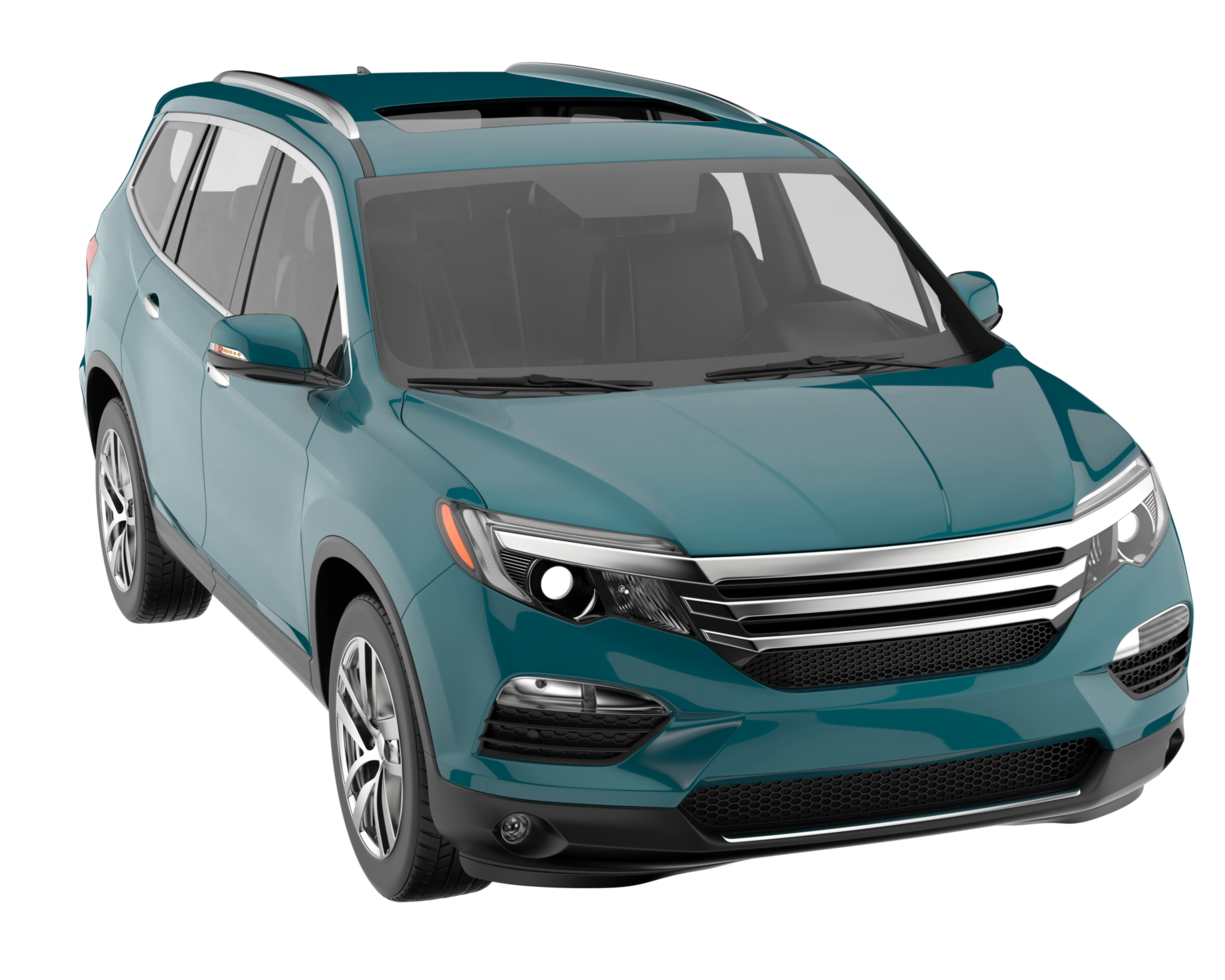Realistic SUV isolated on transparent background. 3d rendering - illustration png