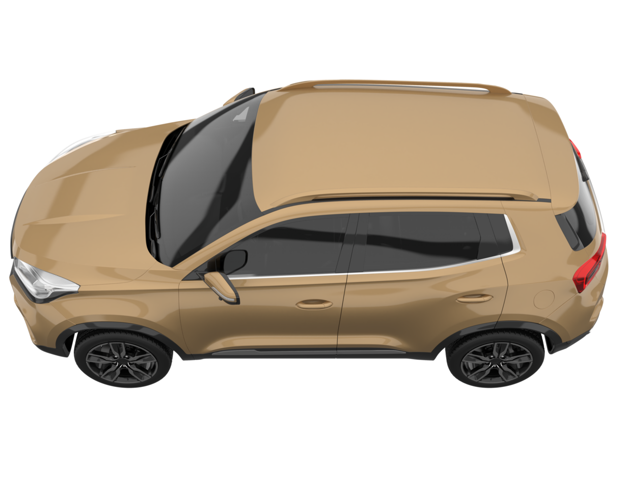 Realistic SUV isolated on transparent background. 3d rendering - illustration png