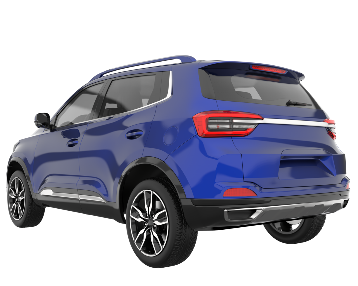 Realistic SUV isolated on transparent background. 3d rendering - illustration png