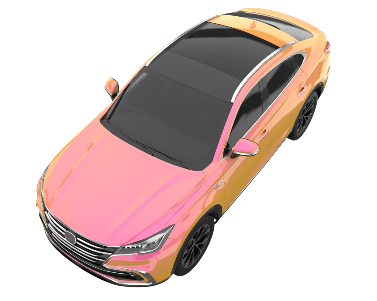 Realistic SUV isolated on transparent background. 3d rendering - illustration png