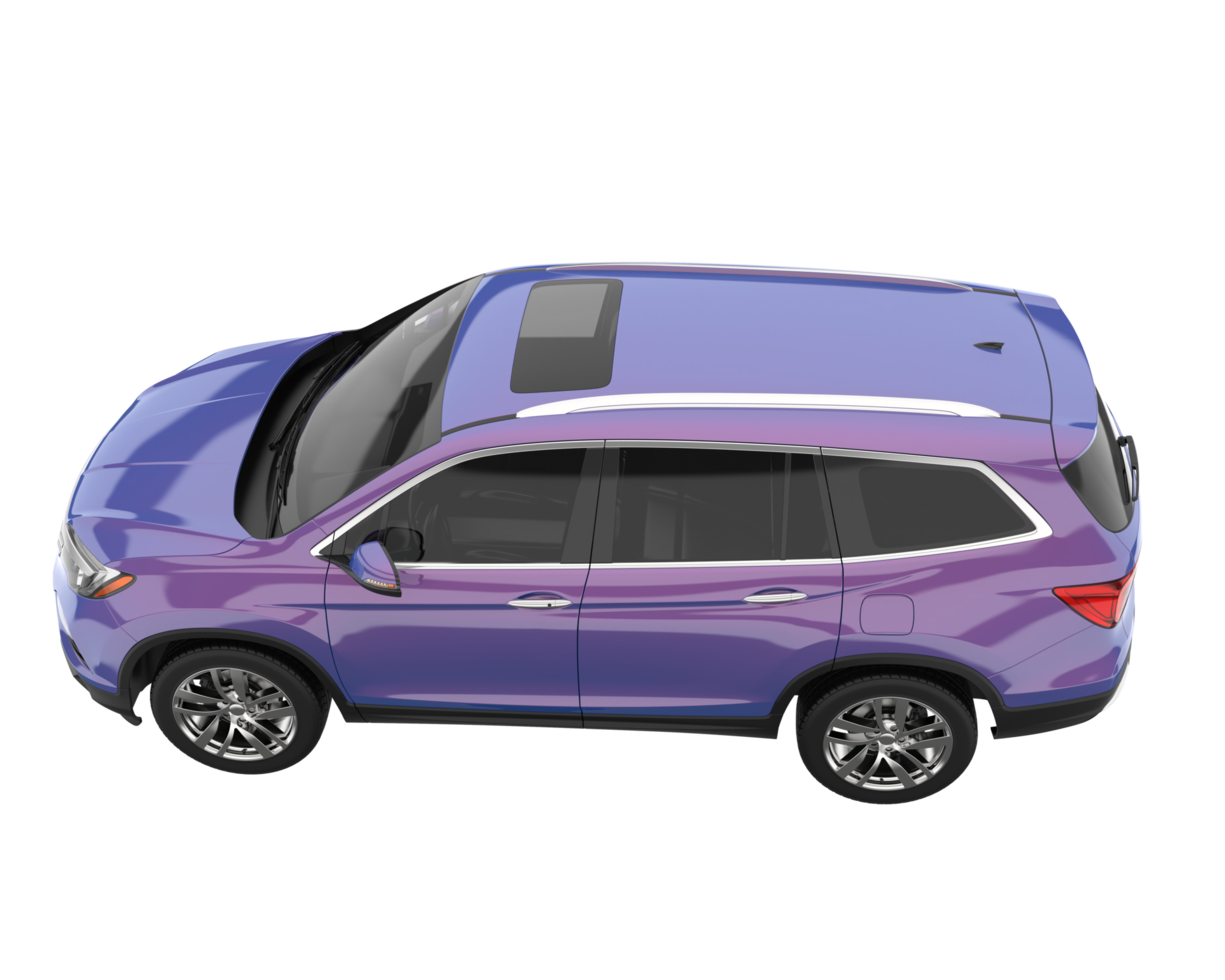 Realistic SUV isolated on transparent background. 3d rendering - illustration png