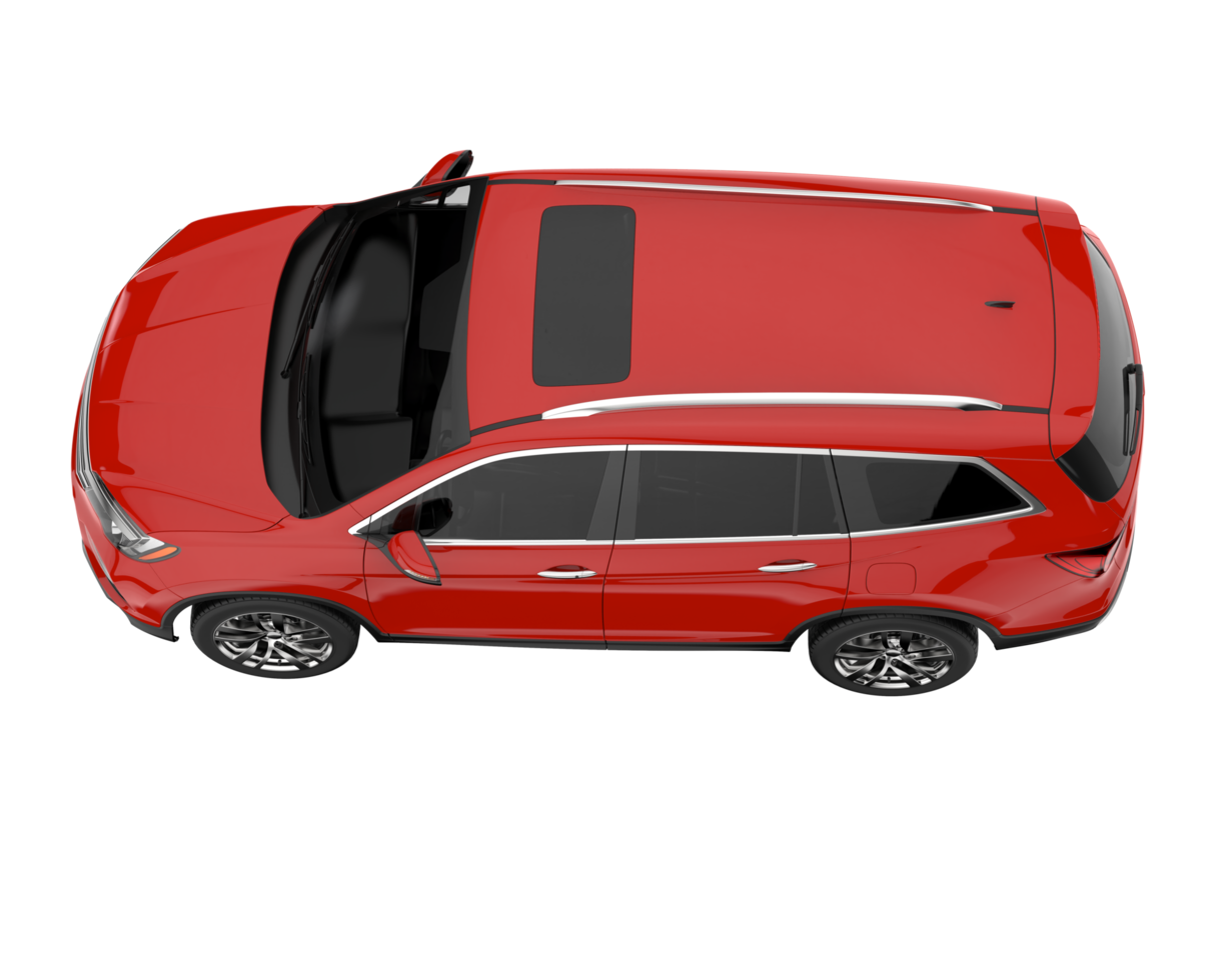 Realistic SUV isolated on transparent background. 3d rendering - illustration png