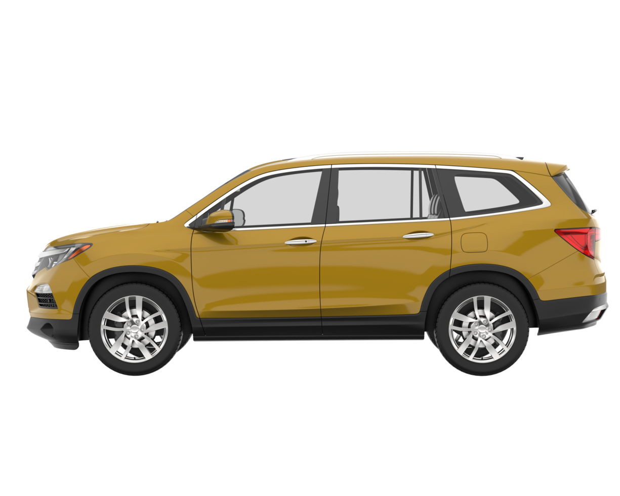 Realistic SUV isolated on transparent background. 3d rendering - illustration png