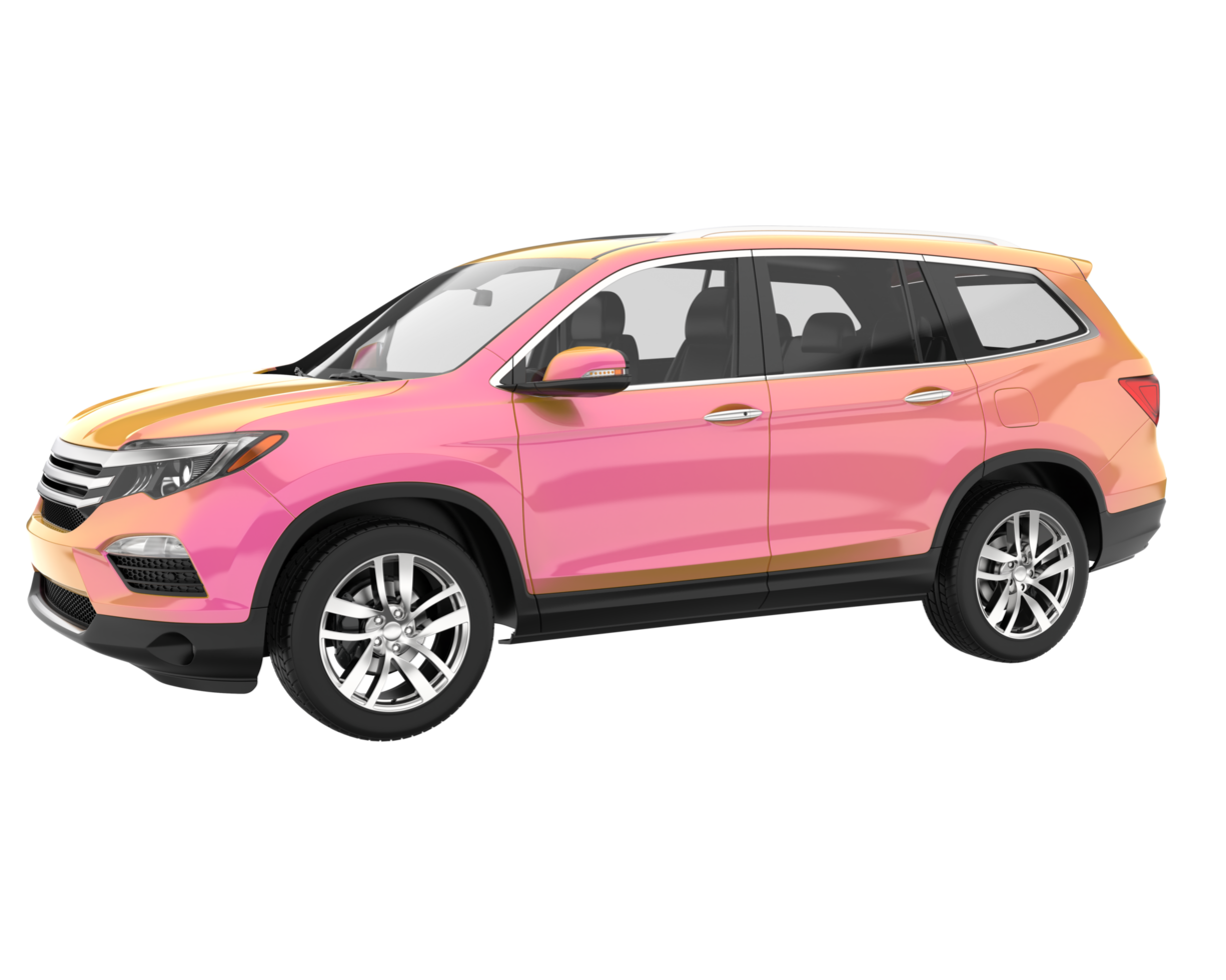 Realistic SUV isolated on transparent background. 3d rendering - illustration png