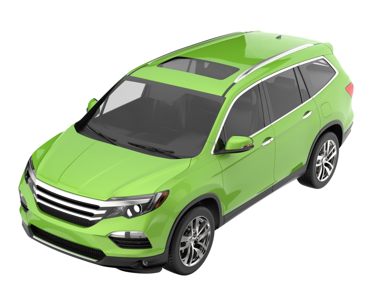 Realistic SUV isolated on transparent background. 3d rendering - illustration png