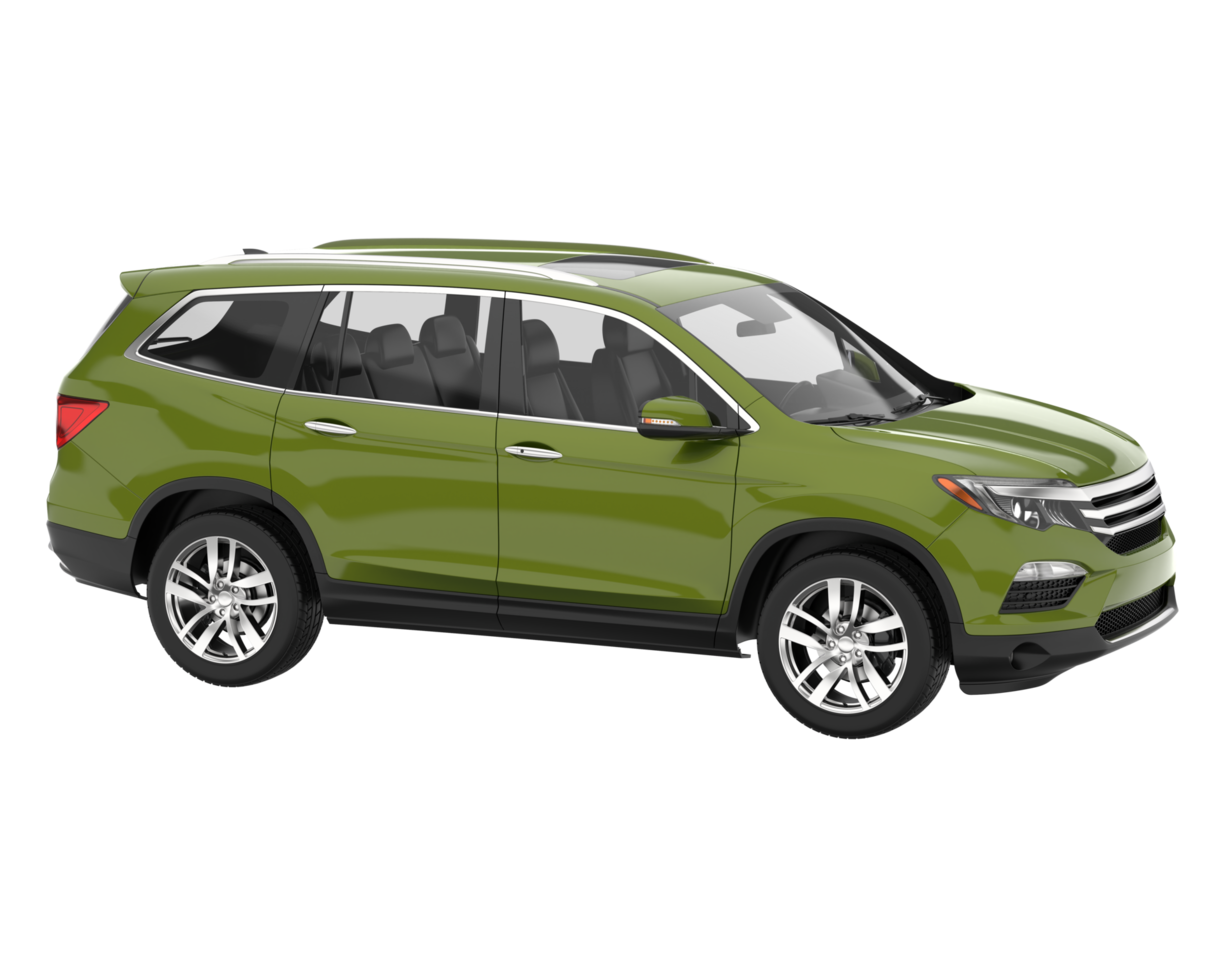 Realistic SUV isolated on transparent background. 3d rendering - illustration png