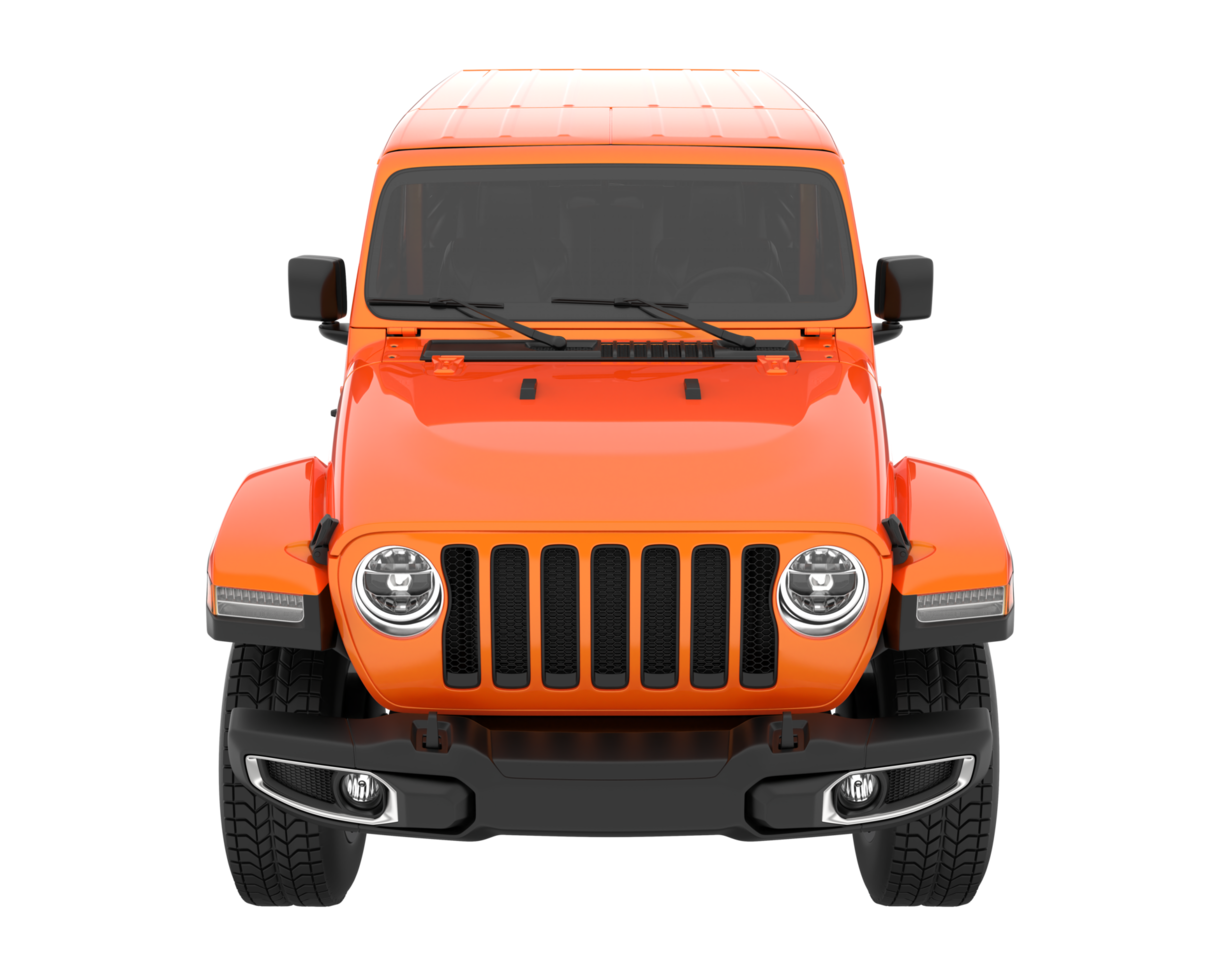 Realistic SUV isolated on transparent background. 3d rendering - illustration png