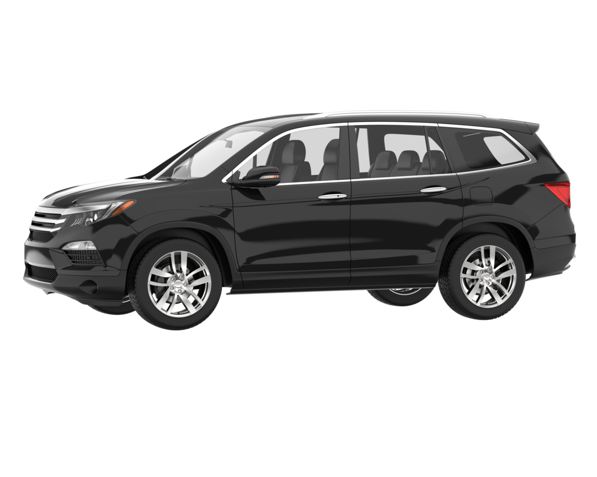 Realistic SUV isolated on transparent background. 3d rendering - illustration png