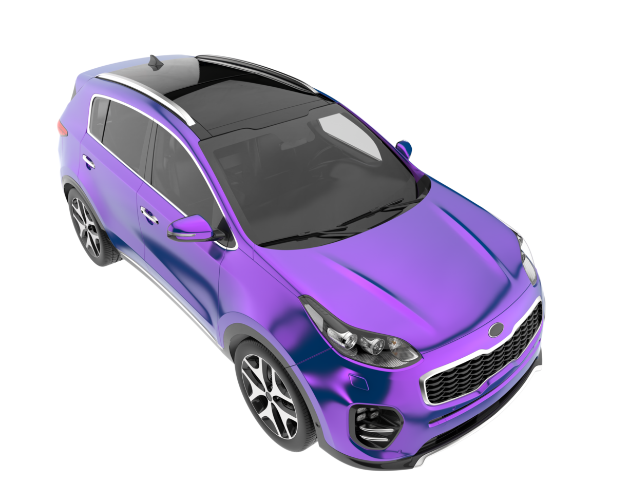Realistic SUV isolated on transparent background. 3d rendering - illustration png