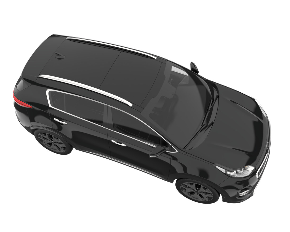 Realistic SUV isolated on transparent background. 3d rendering - illustration png
