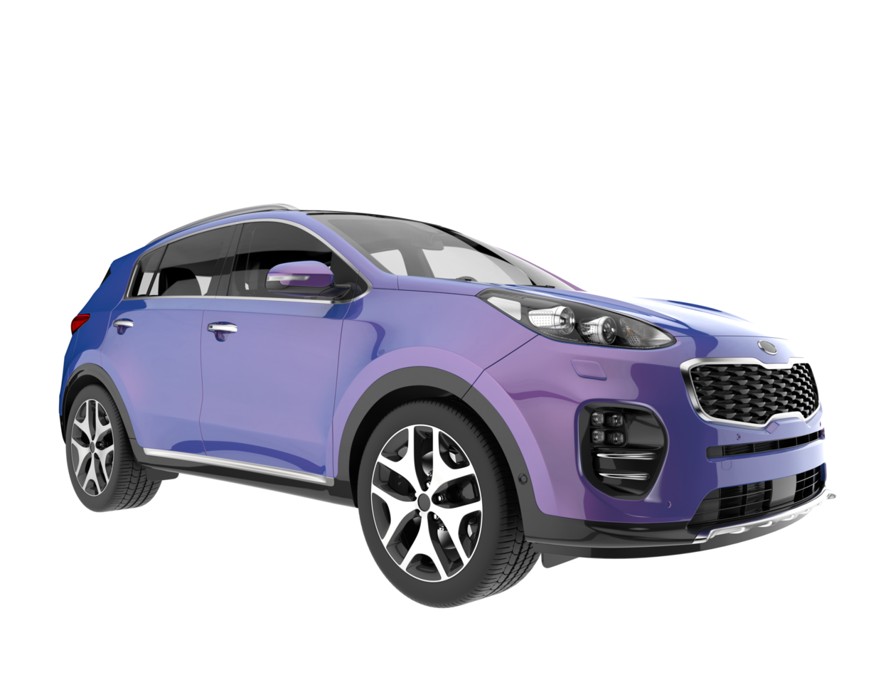 Realistic SUV isolated on transparent background. 3d rendering - illustration png