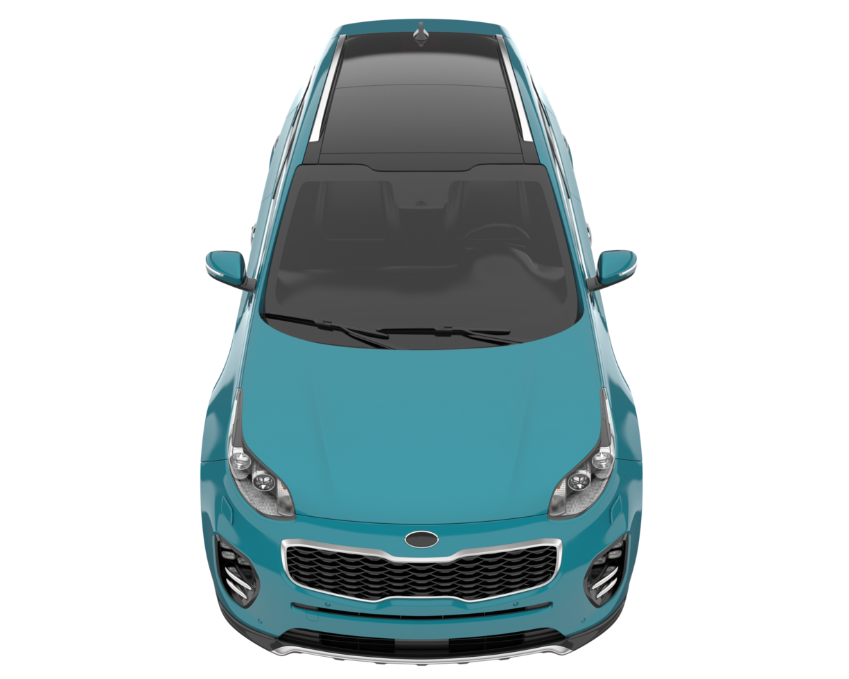 Realistic SUV isolated on transparent background. 3d rendering - illustration png